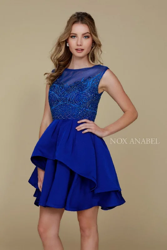 Short A Line Formal Homecoming Prom Dress