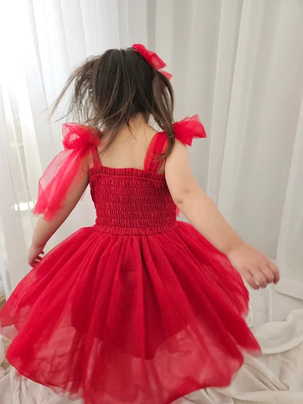 Poppy Girls Red Christmas Dress - Size 1