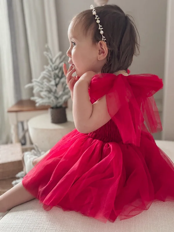 Poppy Red Christmas Romper