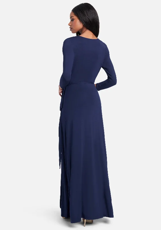 Tie Front Surplice Gown