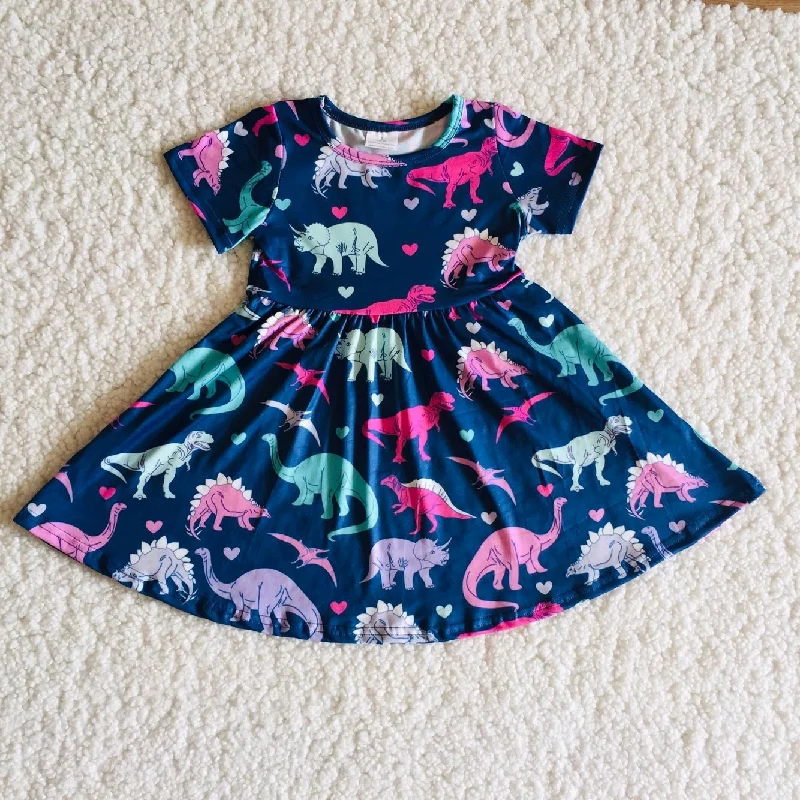 A0-12 baby girl clothes dinosaur summer dress-promotion 2023.12.23