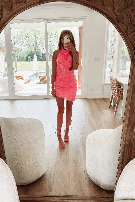 You Belong With Me Cocktail Dress - Hot Pink