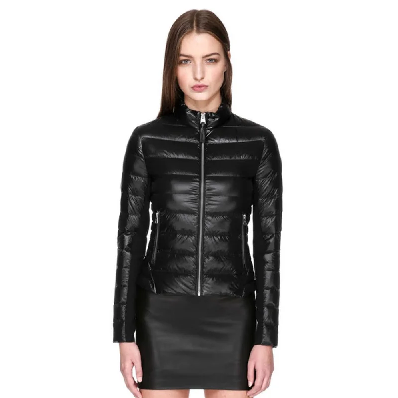 Cindee Short Light Down Jacket (Black)