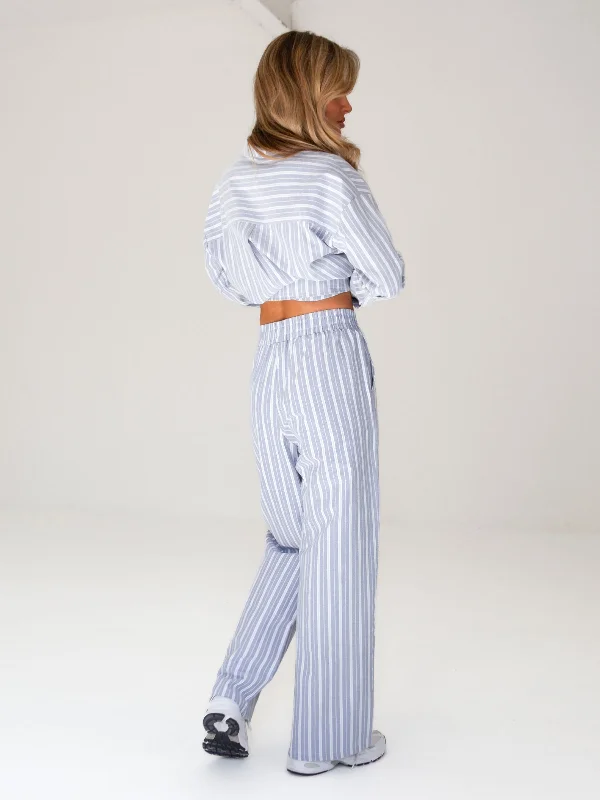 Elena Stripe Shirt - Blue