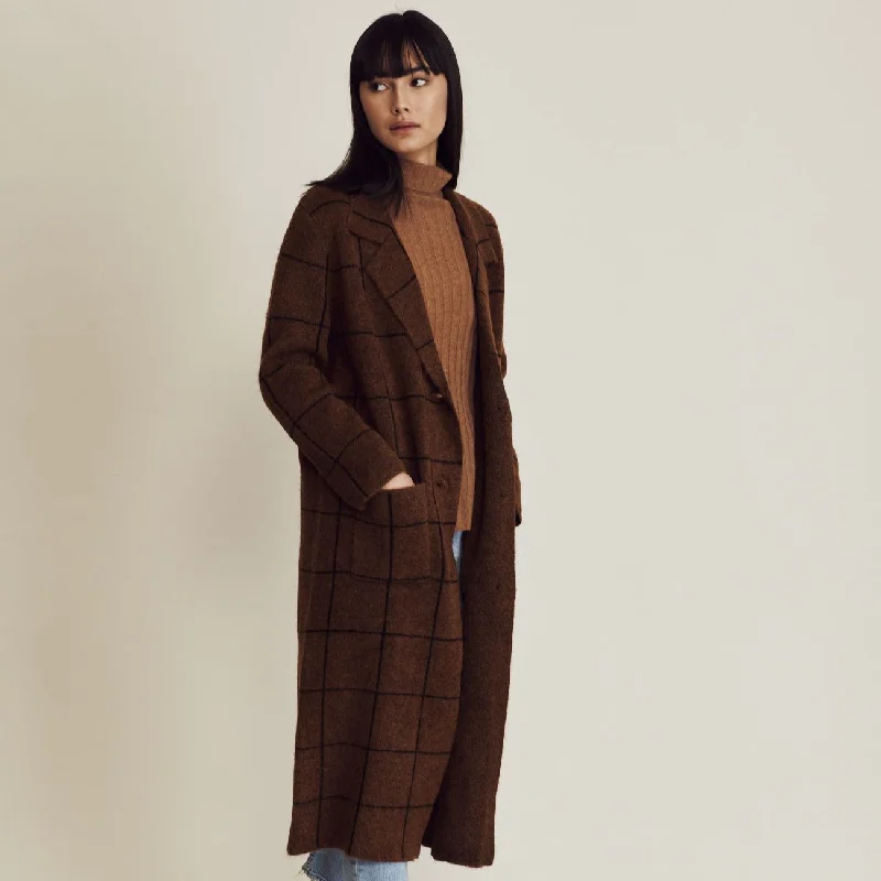 Brita Coat (Butterscotch + Plaid)