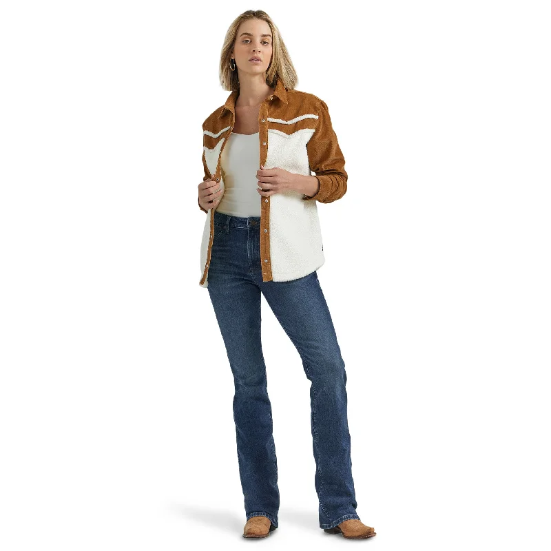 Wrangler Women's Sherpa & Corduroy Long Sleeve