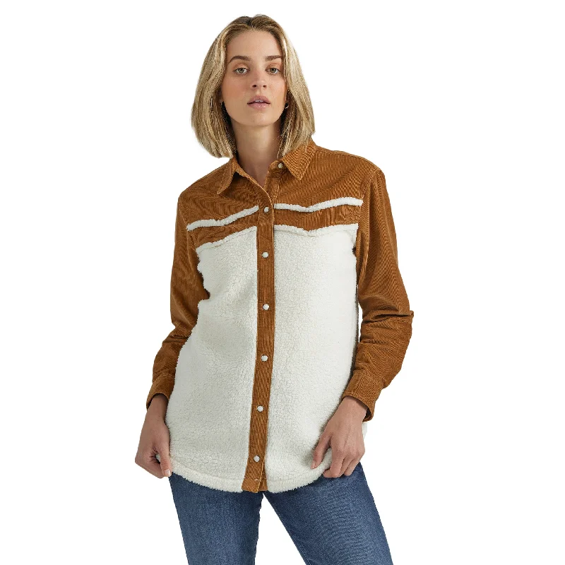 Wrangler Women's Sherpa & Corduroy Long Sleeve