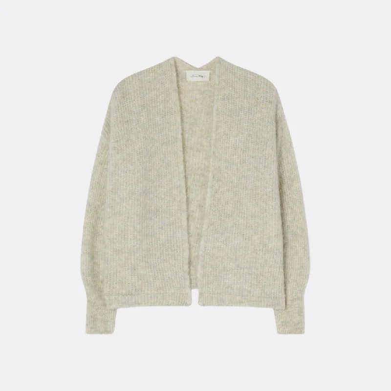 East Knit Cardigan (Powder Snow Melange)