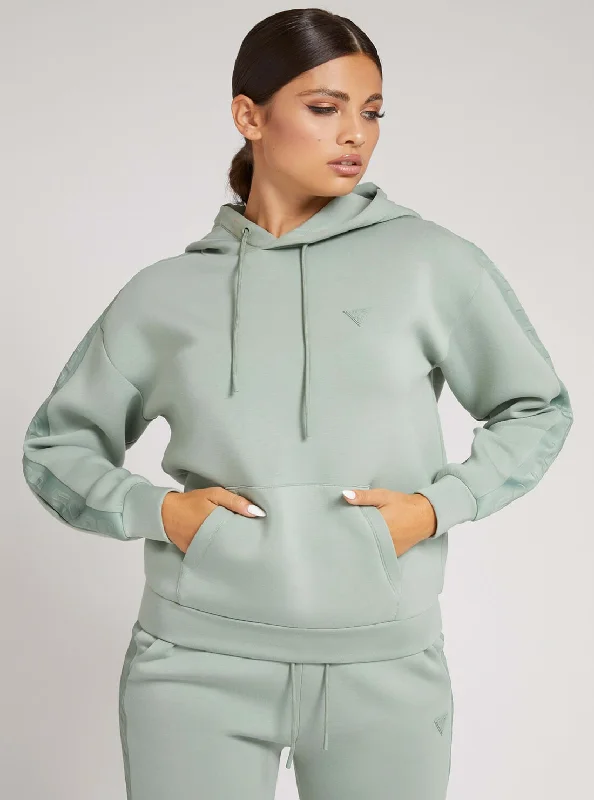 Eco Green Brenda Active Logo Hoodie Jumper