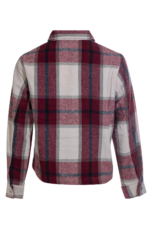 Brushed Checks Jacket | Red Berry Check | 6031ZZ