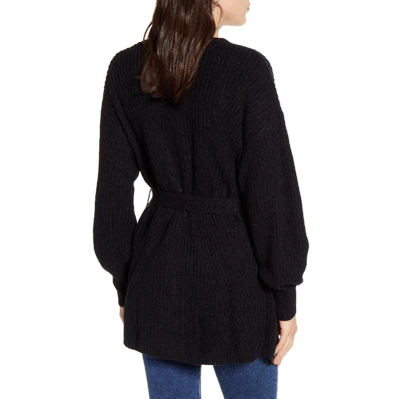 Knit Wrap Cardigan (Black)