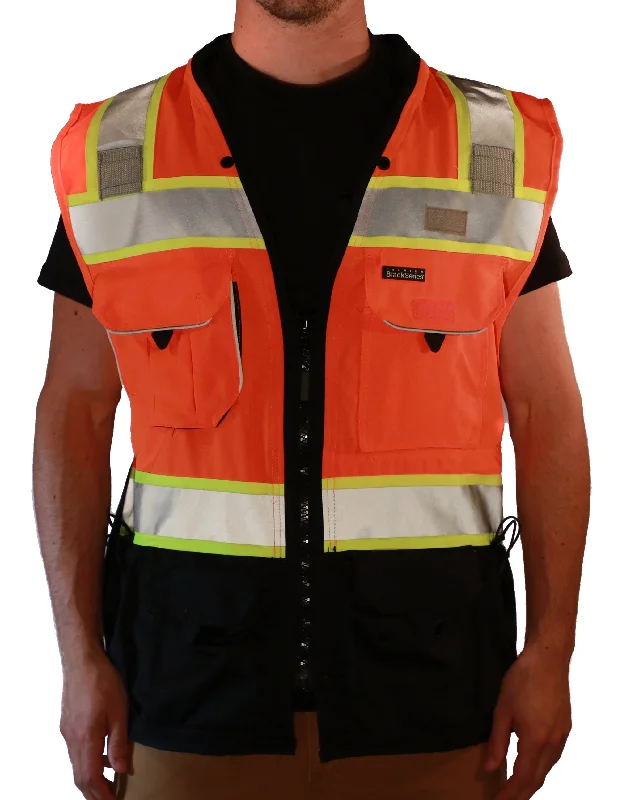 ML Kishigo Men's Premium Black Series Surveyors Vest