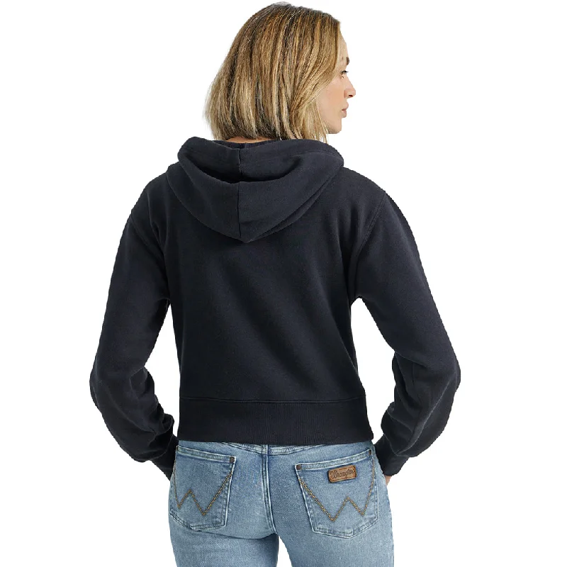 Wrangler Women's Landscape Graphic Navy Hoodie