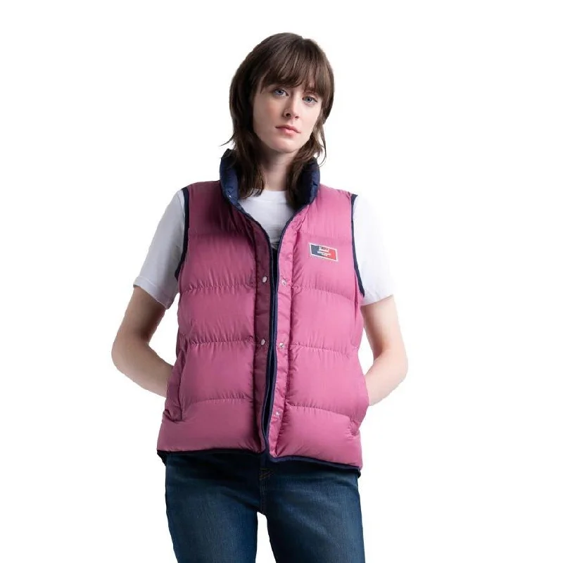 Reversible Featherless Vest (Peacoat + Heather Rose + Blue Mirage)