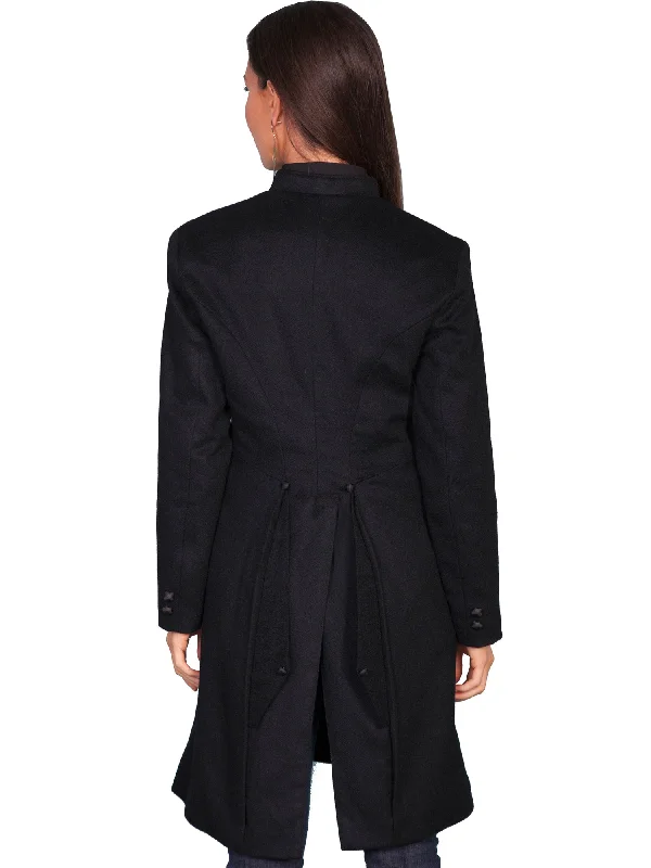 Scully Womens Black Wool Blend Heritage Frock Coat