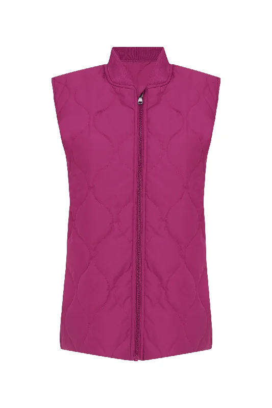 Showerproof Puffa Vest | RASPBERRY | 2442ZR