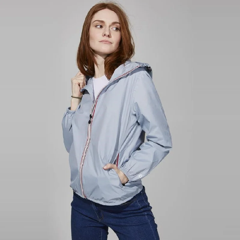 Sloane Full Zip Packable Rain Jacket (Celestial Blue)