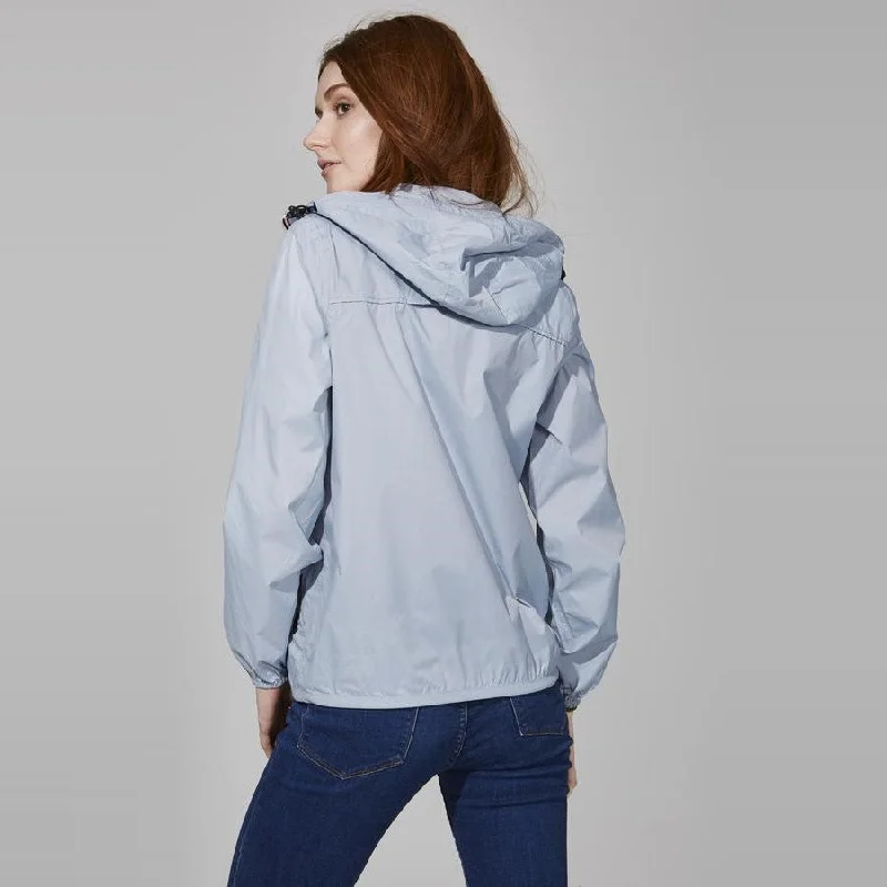 Sloane Full Zip Packable Rain Jacket (Celestial Blue)