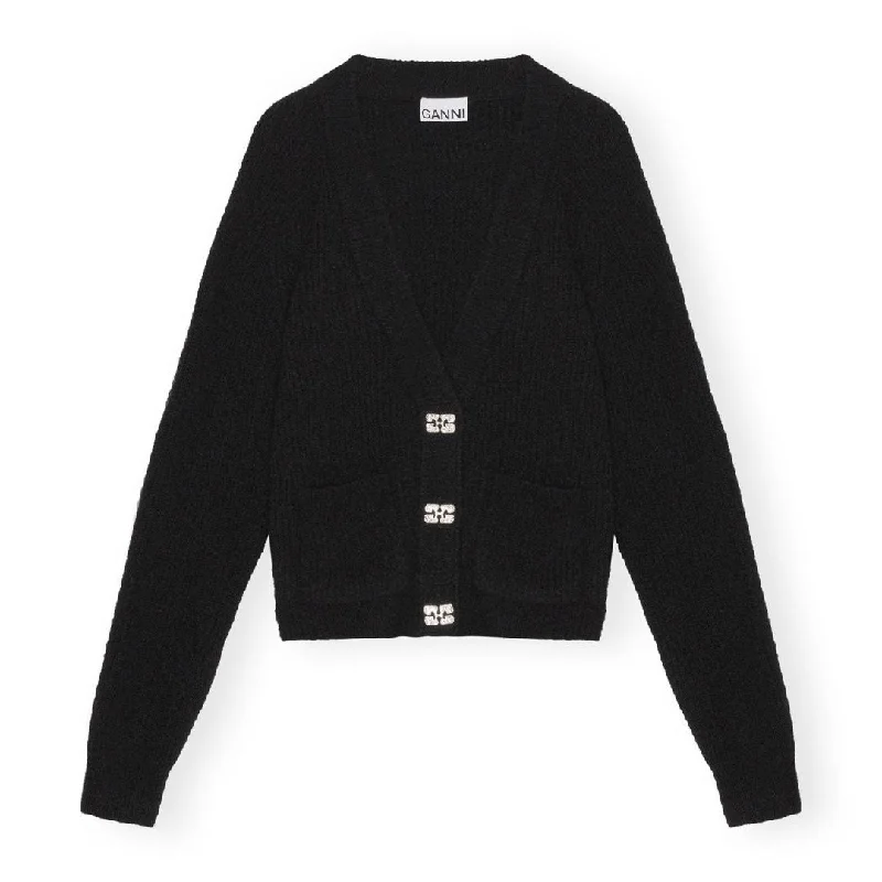 Soft Wool Cardigan (Black)