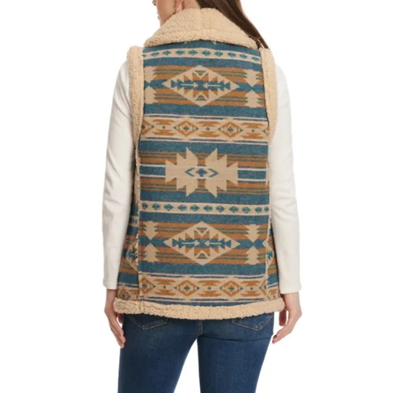 Cotton & Rye Women's Aztec Sherpa Vest