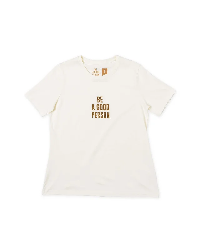 Signature T-Shirt - Women's Fit - Cream/Brown