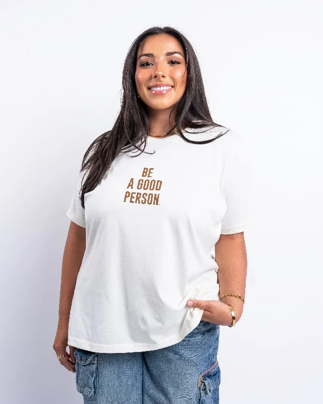 Signature T-Shirt - Women's Fit - Cream/Brown