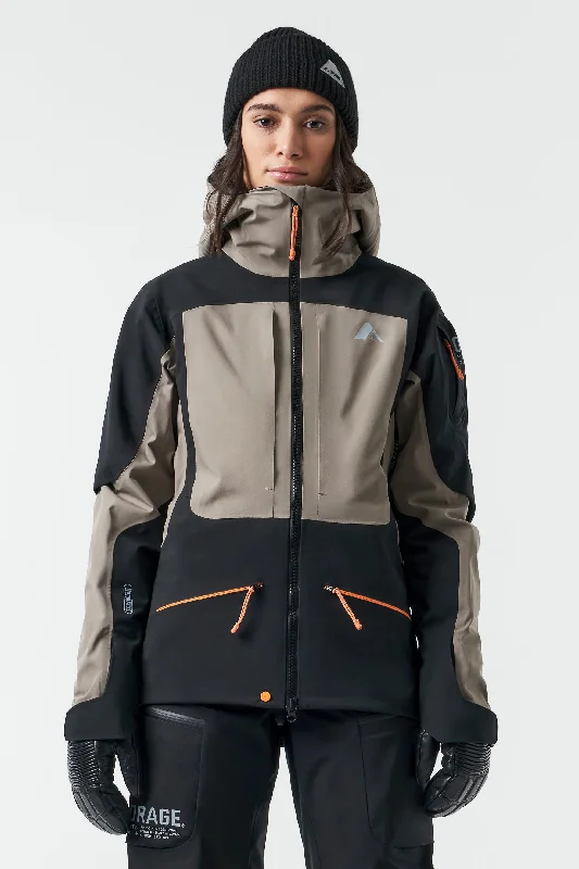 Women's MTN-X Boulder 3L Hybrid Jacket-Clay