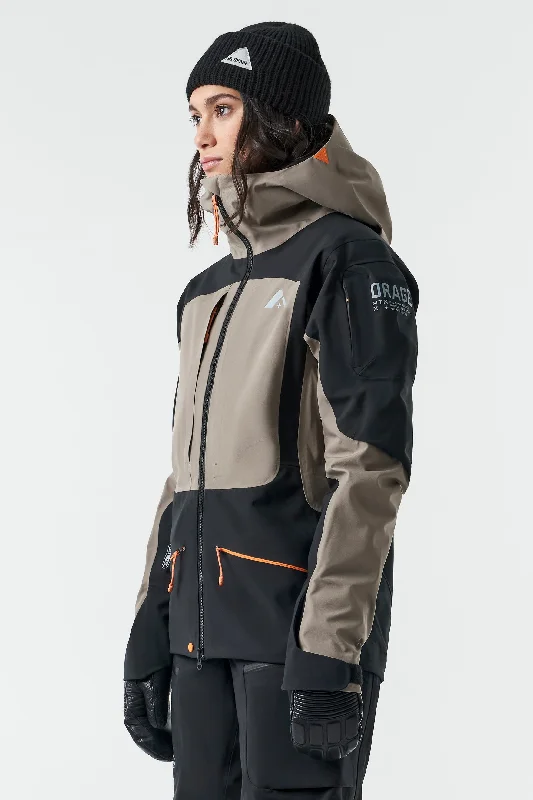 Women's MTN-X Boulder 3L Hybrid Jacket-Clay