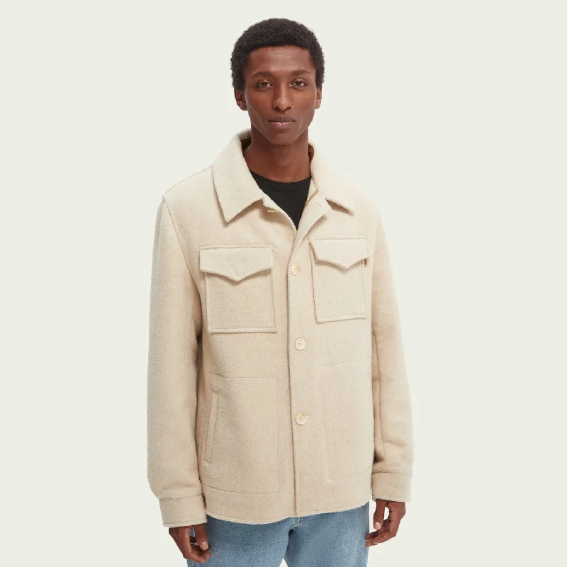 Wool Overshirt (Beached Melange)