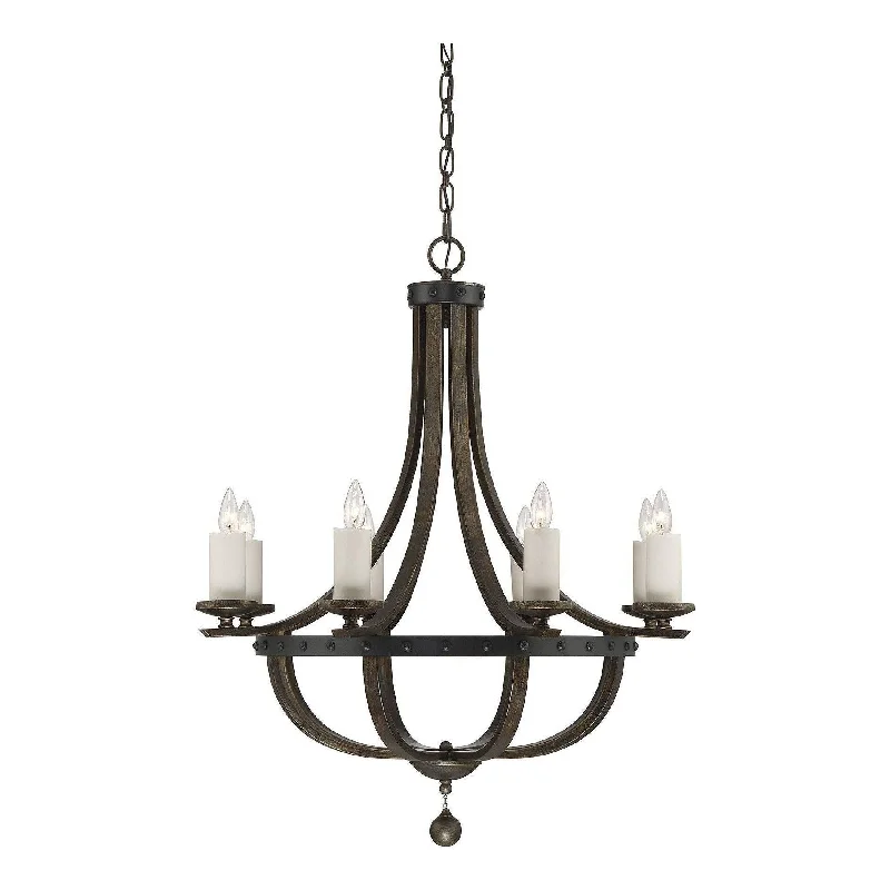 Chandeliers with Metal Frames in Bronze FinishChandeliers with Metal Frames in Bronze FinishAlsace Chandelier
